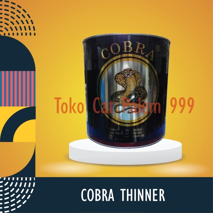 PROMO THINNER COBRA HITAM KALENG 5 LITER GALON / PENGENCER CAT / THINER 5 L