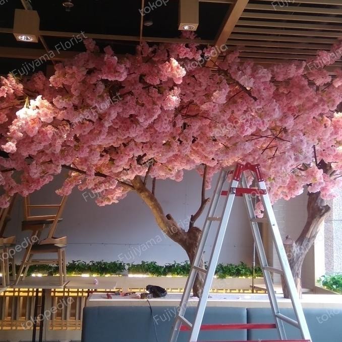 Pohon Plastik Sakura Besar Jenis Daun Sakura Meihua Blossol Peach