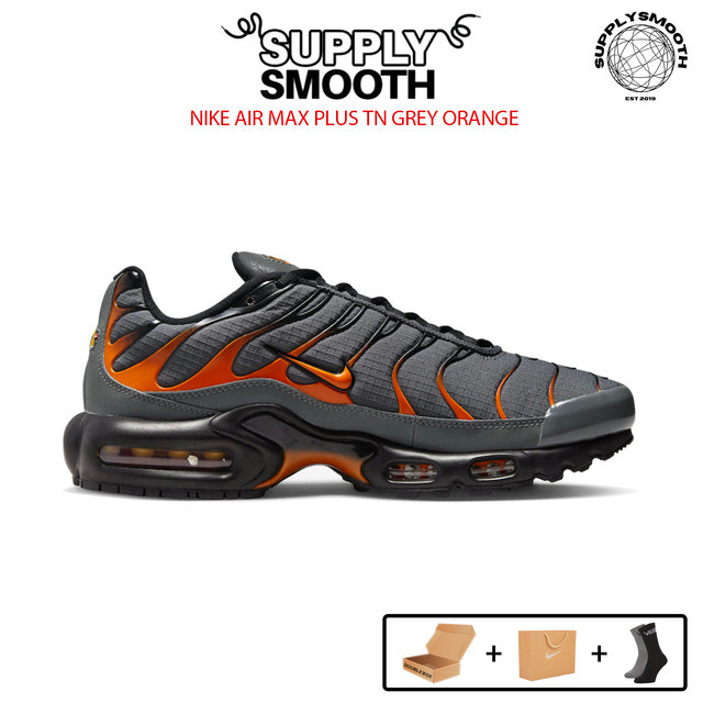 Sepatu Sneakers Nike Air Max Plus Tn Grey Orange - SUPPLYSMOOTH