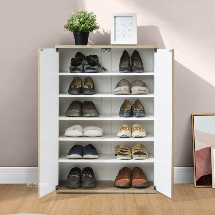Ifurnholic Sassy Shoe Cabinet 600 - Furniture Rak Sepatu