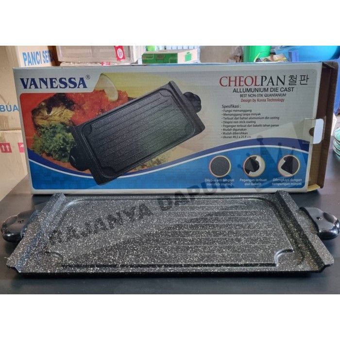 Kochipan Panggangan Grill Segi Panjang Teflon