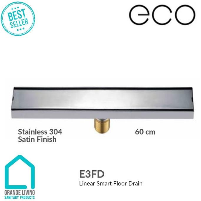 Toto Eco Smart Floor Drain E3Fd Saringan Got Panjang 60 Cm Original Dan Terpercaya