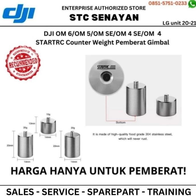 Counterweight Dji Osmo Mobile 3 Pemberat Stabilizer Gimbal Camera Hp Original Dan Terpercaya