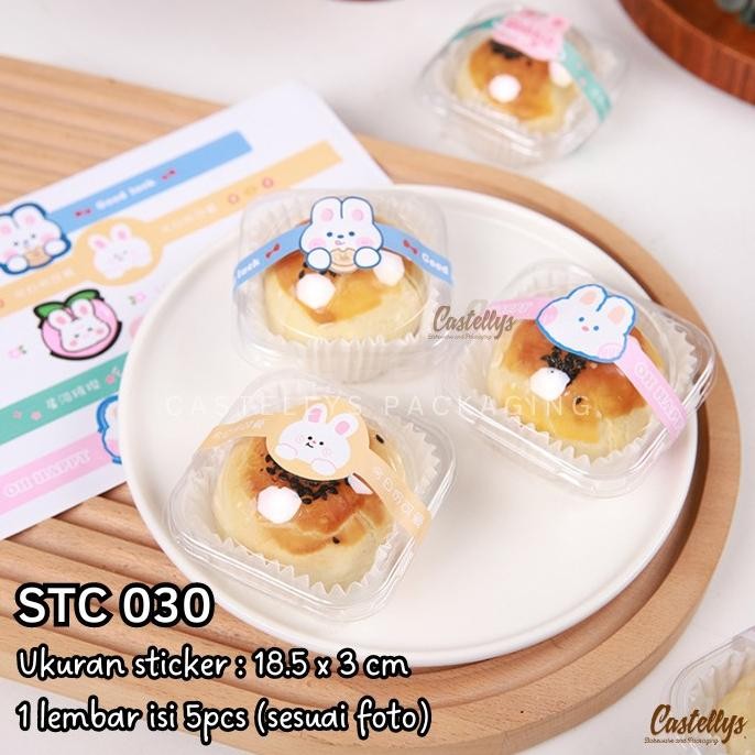 

&<&<&<&] Sticker Stiker STC 030 Label Mooncake Mika Tutup Kotak Kue Hadiah Hampers