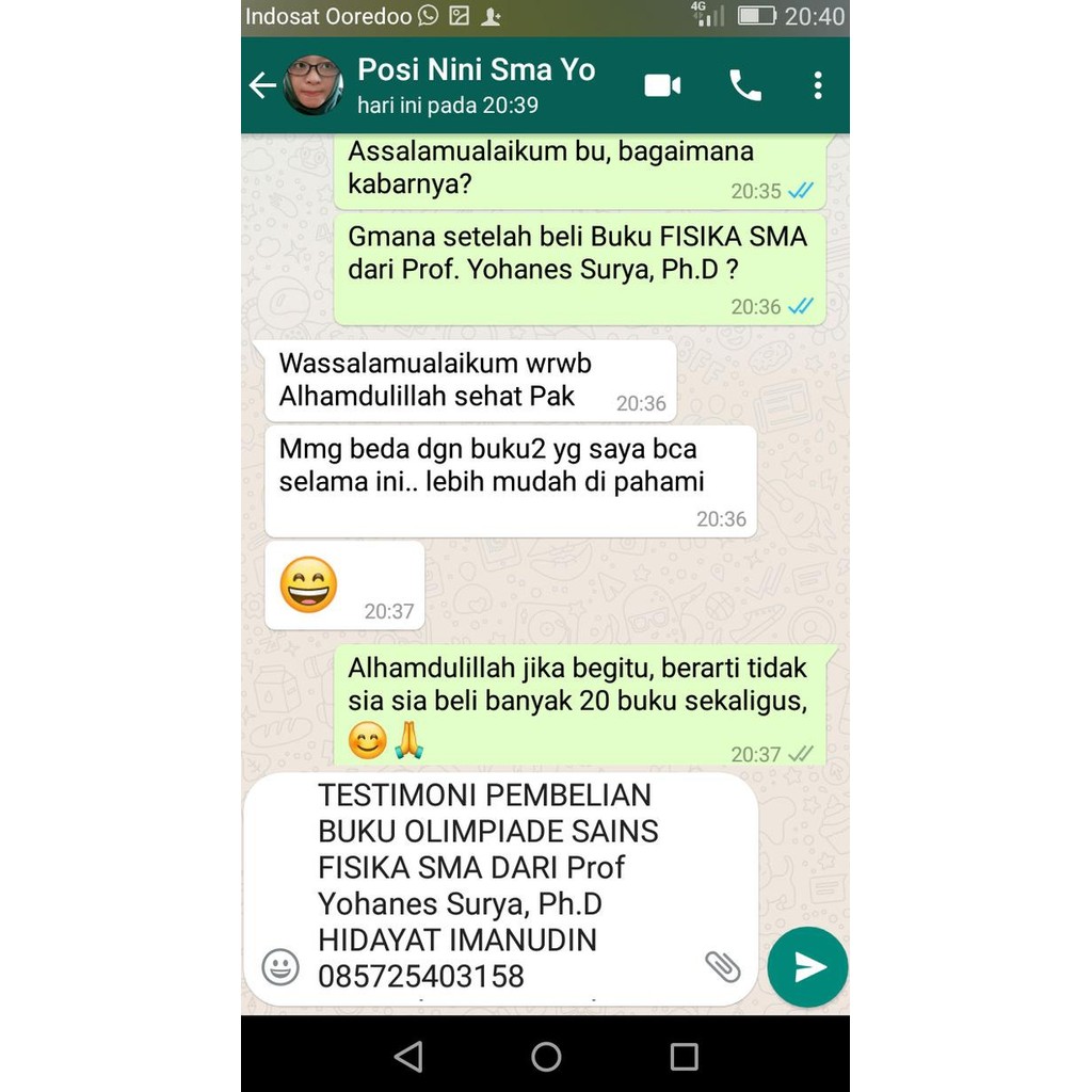 || PROMO  ~`~ BUKU OSN OLIMPIADE FISIKA SMA/MA GASING TIM Prof. Yohanes Surya, Ph. ||~~~