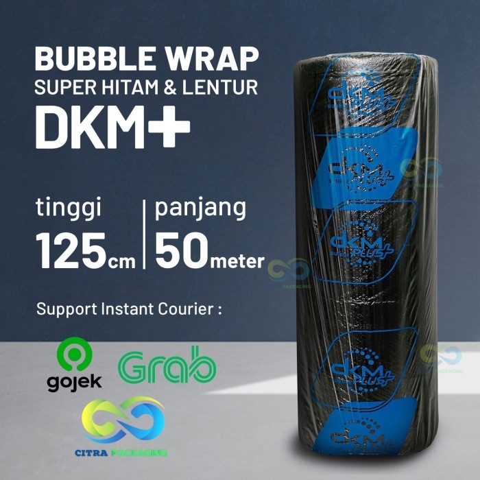 

Plastik Bubble Wrap Roll Hitam Premium 125 Cm X 50 M - Dkm Black