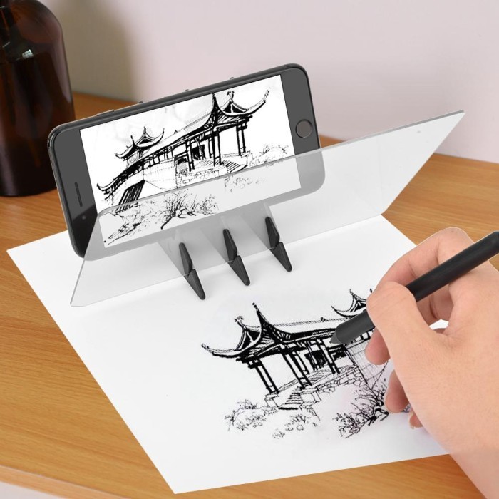 

TERBARU Stencil Board Light Box Tracing Drawing Board Sket Mirror Reflection HOT SALE!