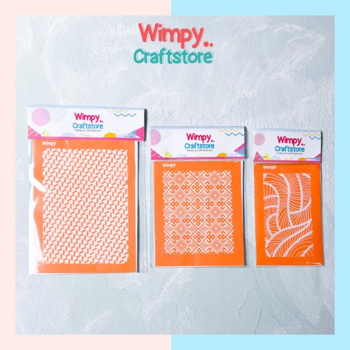 

TERBARU Polymer Clay Silk Screen Cetakan Texture Motif Stencil Screen Sablon 1 BISA GOSEND!