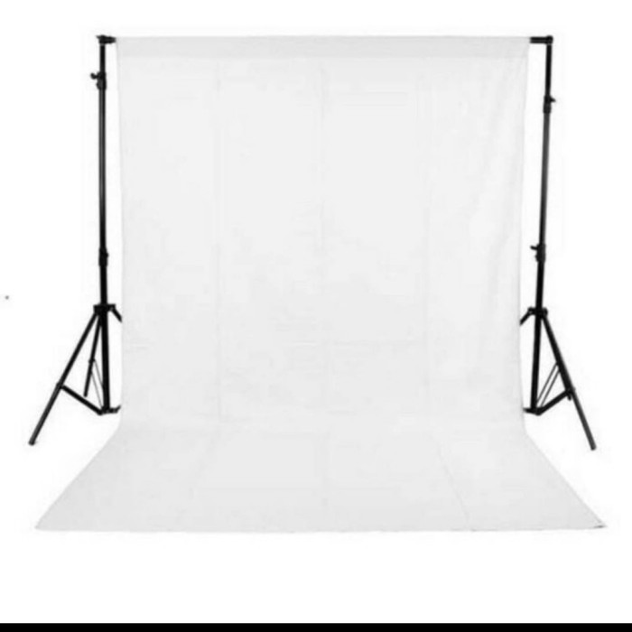 Background foto kain putih polos 3x2.5 meter