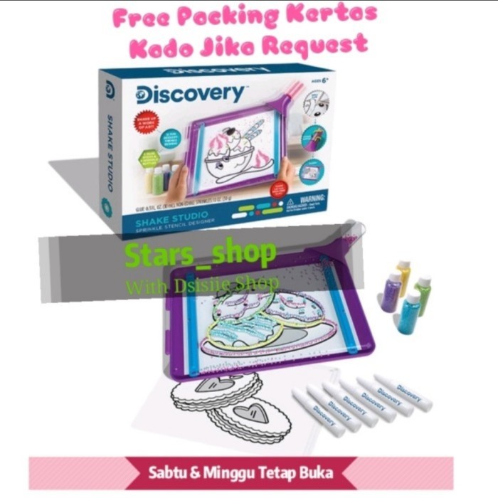 

TERBARU Discovery Shake Studio Sprinkle Stencil Designer Original BISA GOSEND!