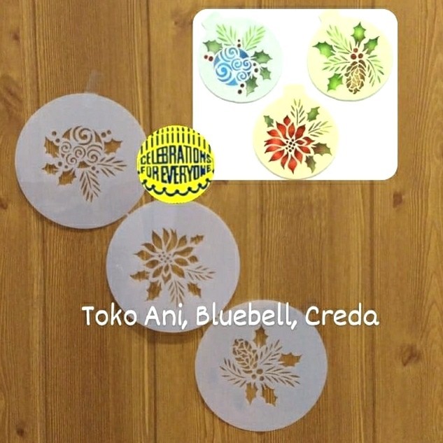 

TERBARU Designer Stencil : Forever green ornaments , 8.5cm , Set of 3 BISA GOSEND!