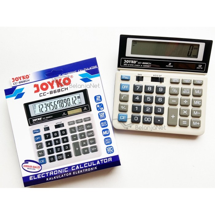

Calculator Kalkulator Joyko Cc-868Ch 12 Digits Check Correct