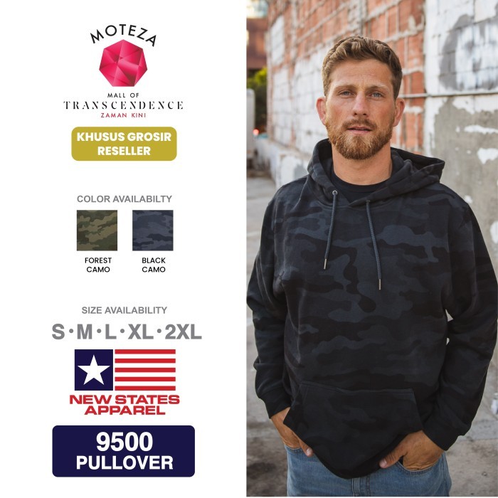 Jaket Sweater Hoodie Polos Original - Nsa Pullover 9500 - Camo