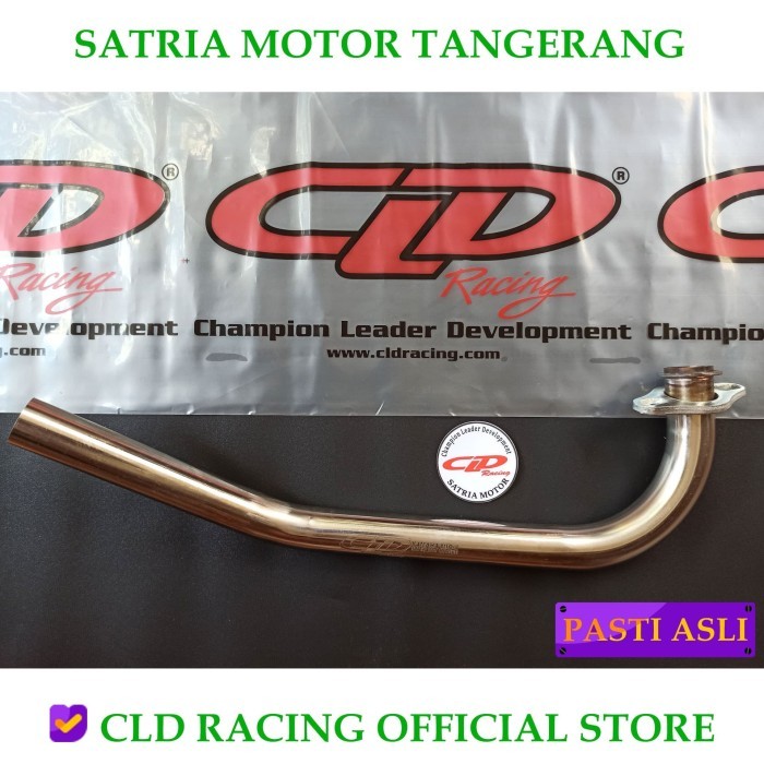 LEHER BATANG PIPA P1 KNALPOT MIO J CLD RACING ORIGINAL