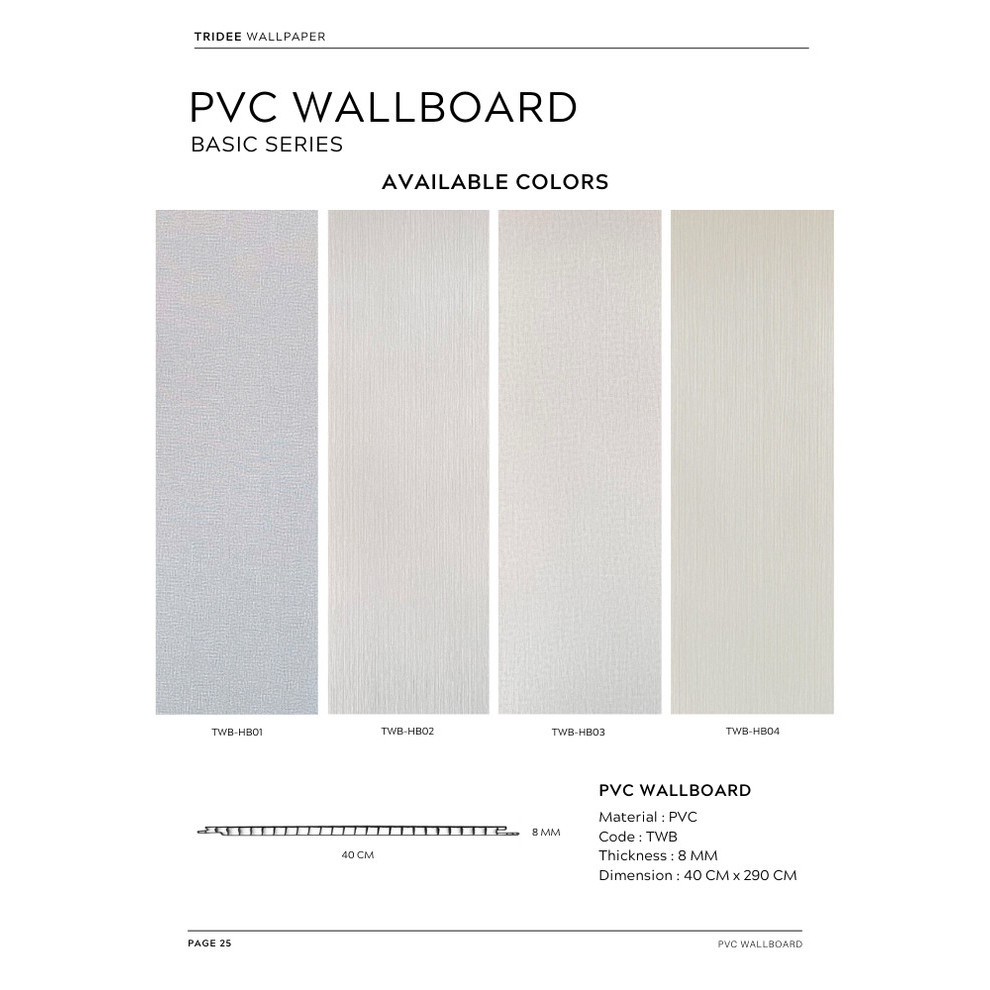 WALLBOARD TRIDEE WALLPAPER