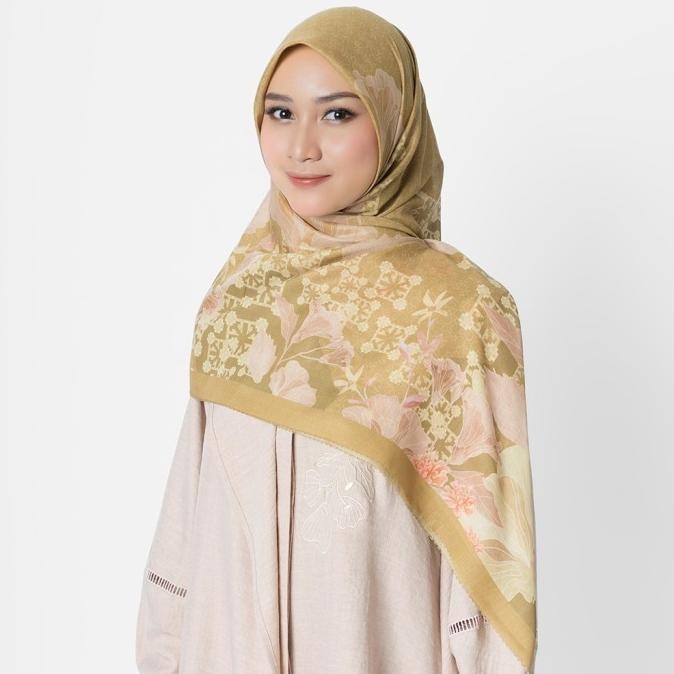 Terjangkau Jenna & Kaia -  Salvia Scarf - Hijab Kerudung Segiempat