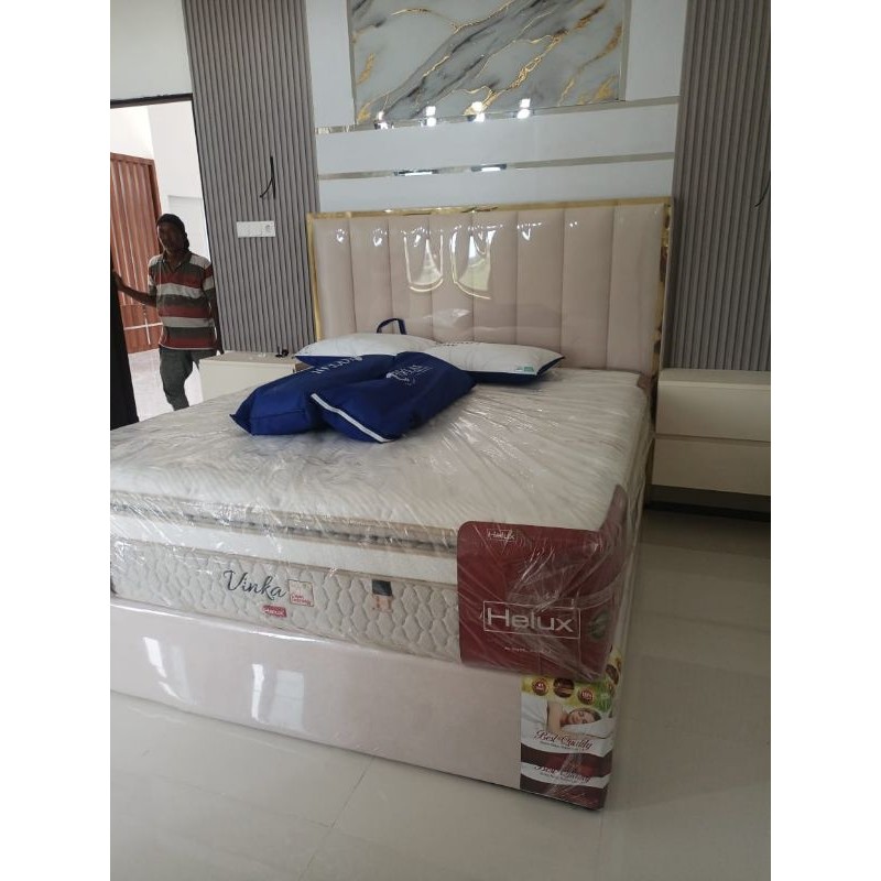 Ranjang 3D dan Matras Helux Vinka 180x200