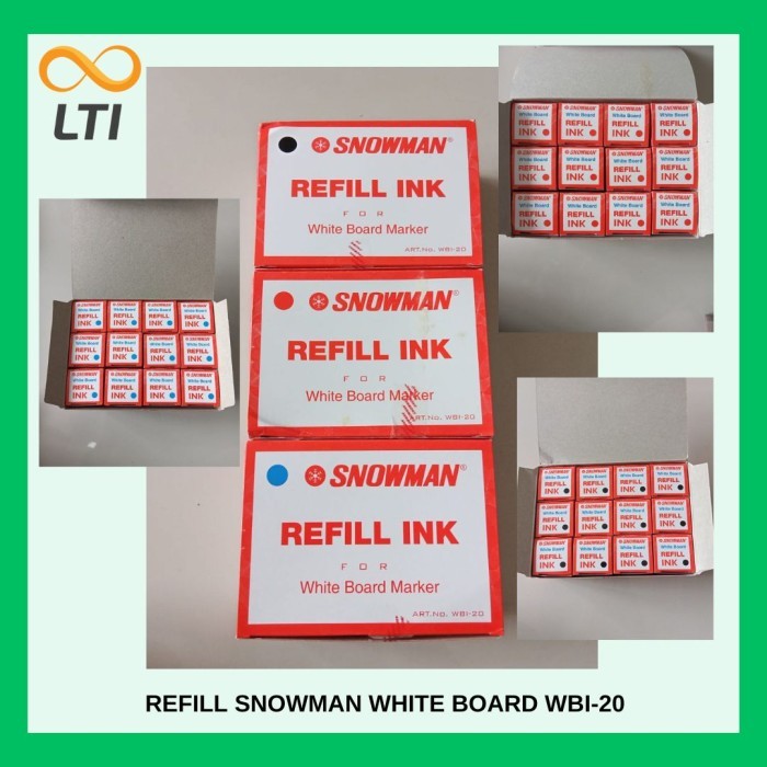 

Tinta Spidol Snowman Whiteboard WBI-20 / LUSIN