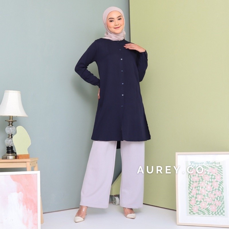 Long tunik polos rayon atasan tunik polos wanita murah