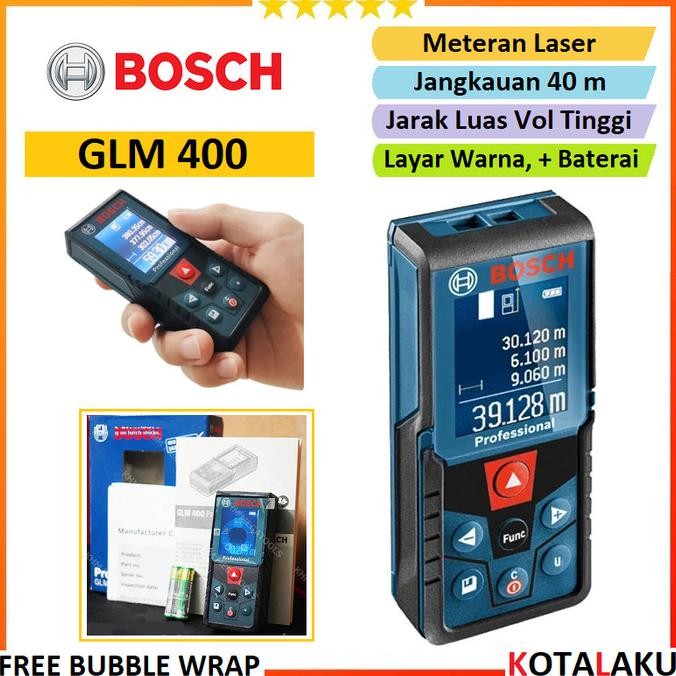 Promo Meteran Laser Digital Rangefinder Distance Meter Bosch GLM400 GLM 400