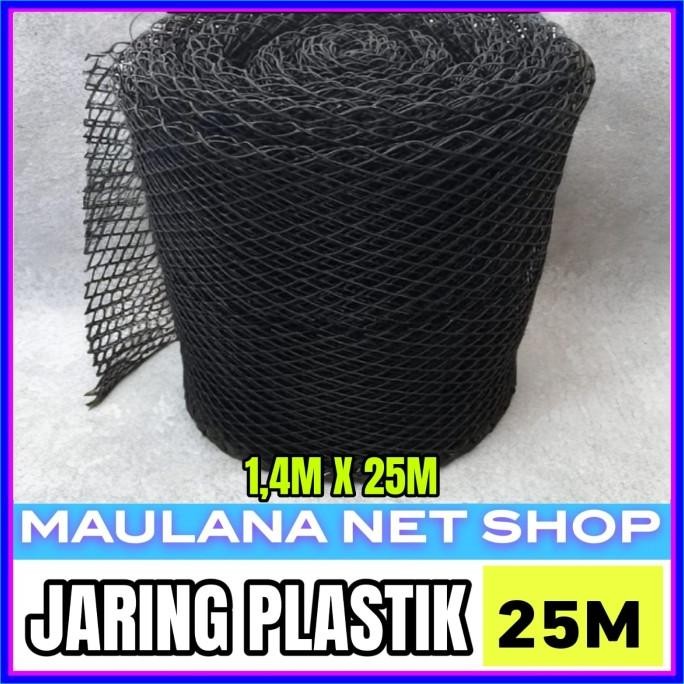 1 roll kawat jaring plastik hdpe diamond super tebal panjang 25 m termurah