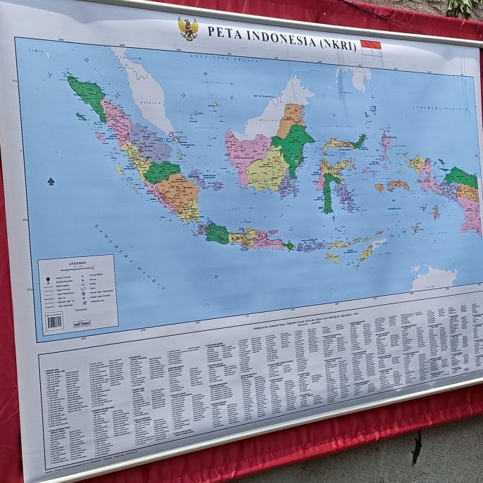 

|| PROMO ~`~ peta indonesia besar peta dinding 38 prov ||~~~
