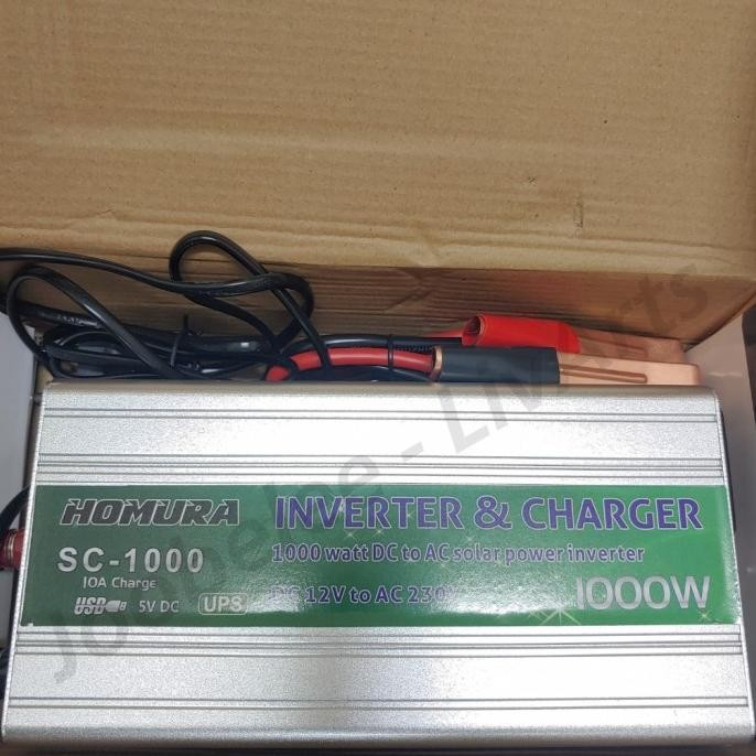 Produk Baru Inverter 2000W 1000 Watt Plus Charger 20A 10A Ups Auto Dc 12V Ac 220V