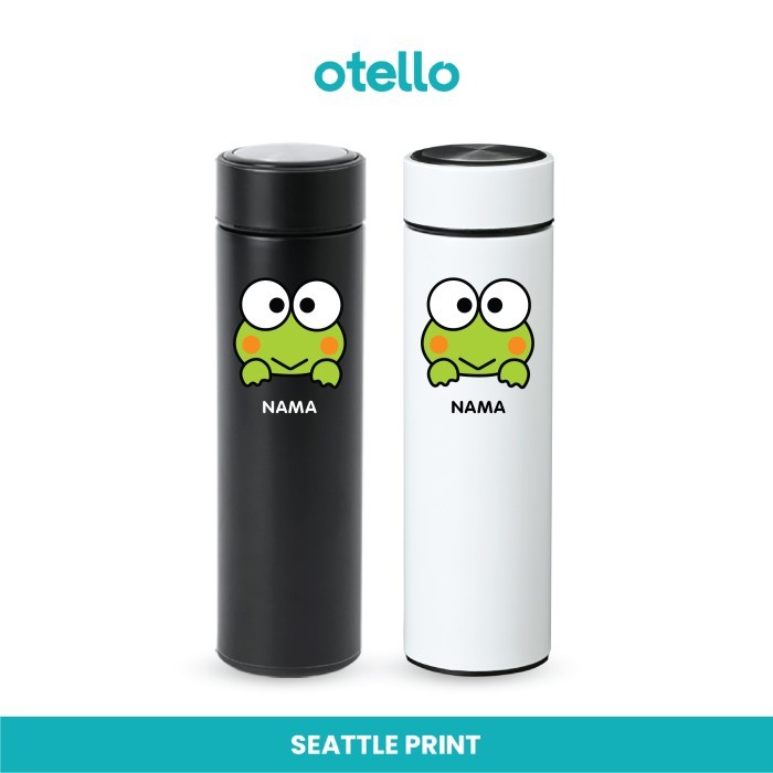 Custom Tumbler Keroppi | Tokyo Botol Minum Termos Stainless Print UV