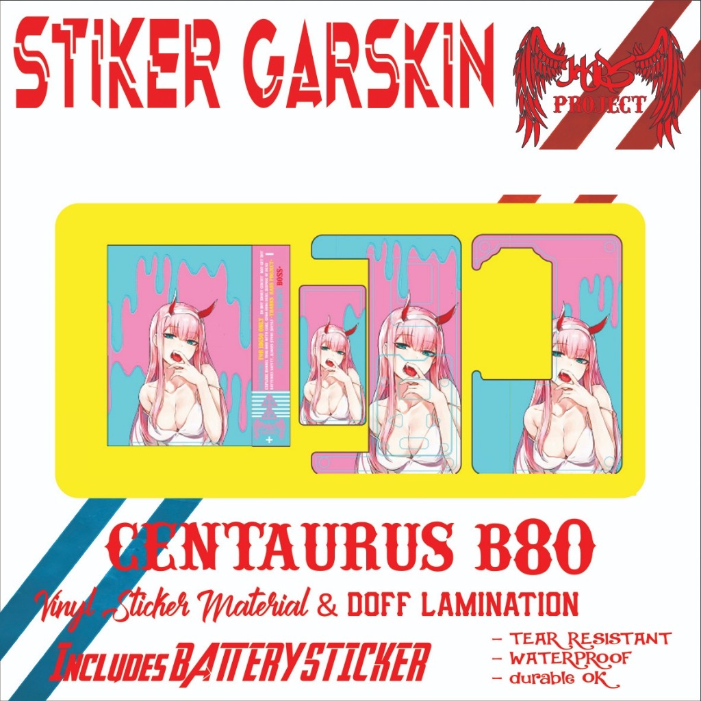 

Premium Cut - Stiker Inner Zero Two Darling In The Franxx Type 9 Garskin Stiker / Case Custom Terlaris 2PCS/ Fullbody
