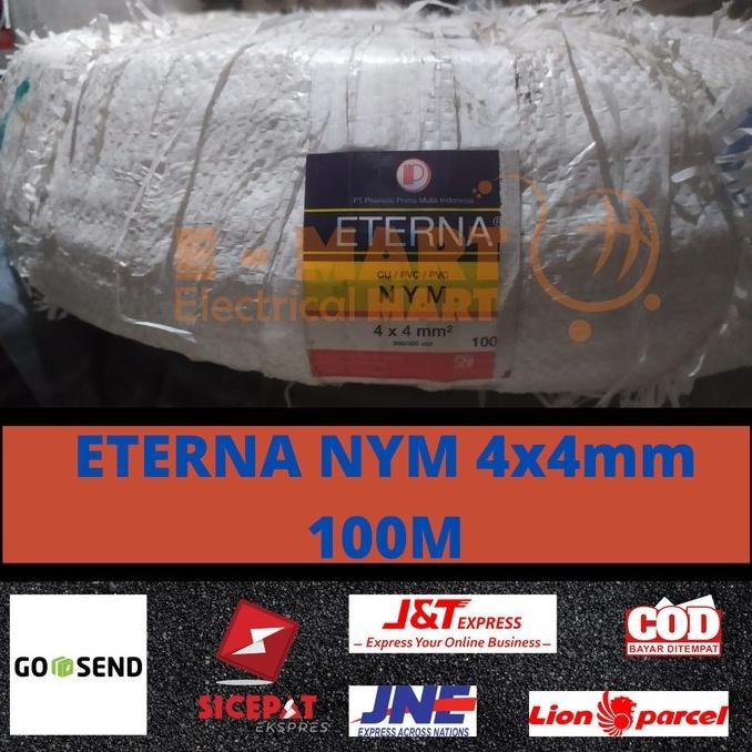 Promo [ECER METERAN] Kabel ETERNA NYM 4X4 isi 4 / Kabel Kawat 4x4MM