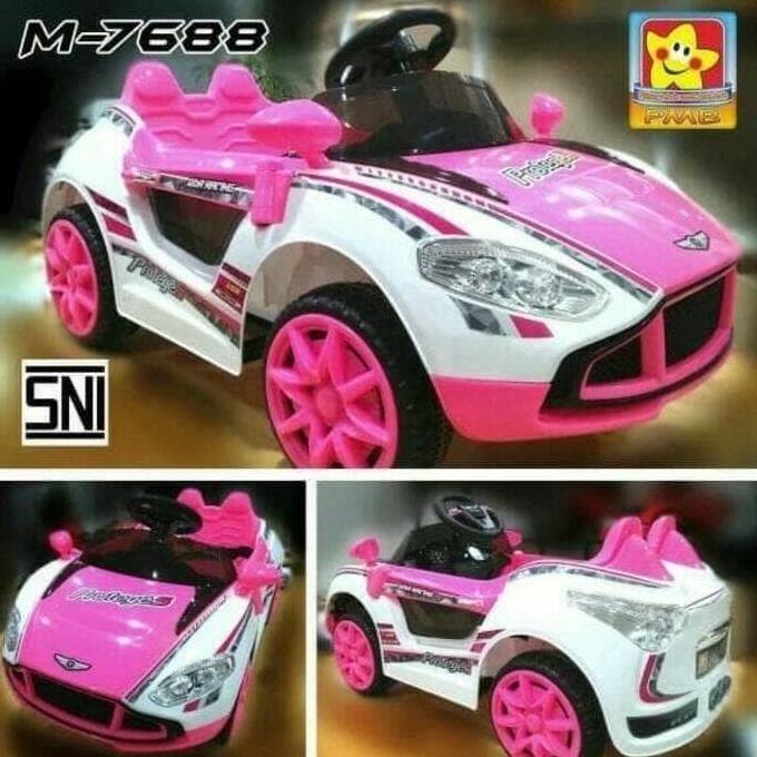 mobilan anak perempuan laki laki mobil aki pmb m7688. asli