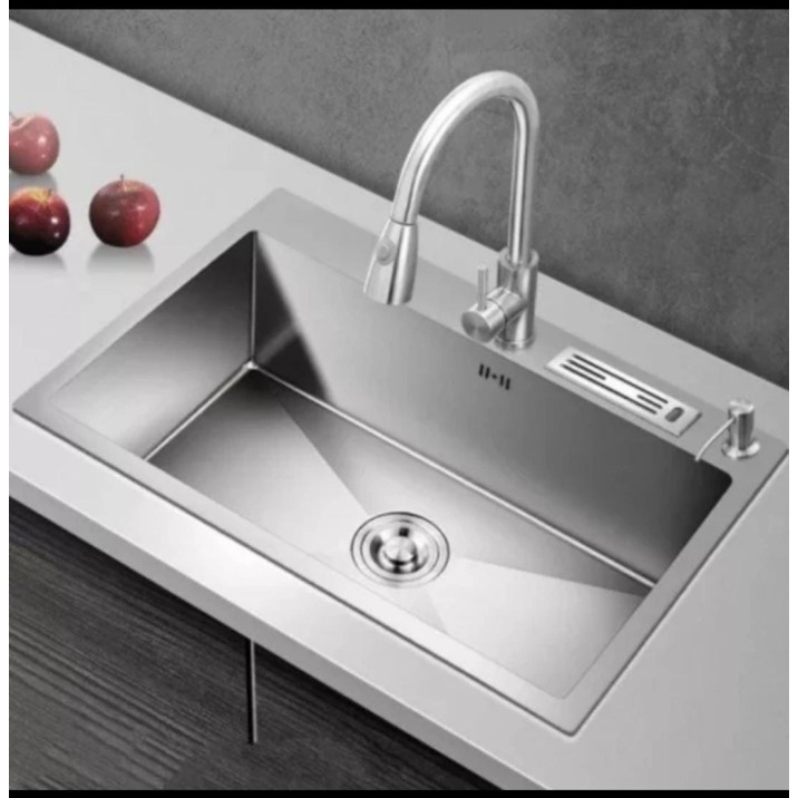 KITCHEN SINK 7545 STAINLES BLACK/ OMON 7545 PISAU/BAK CUCI PIRING/KITCHEN SINK SET/ KITCHEN SINK SET