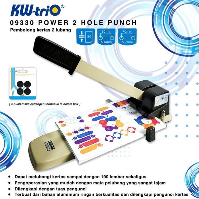 

Terlaris Pembolong KW-trio 9330 Power Punch 2 Hole SALE