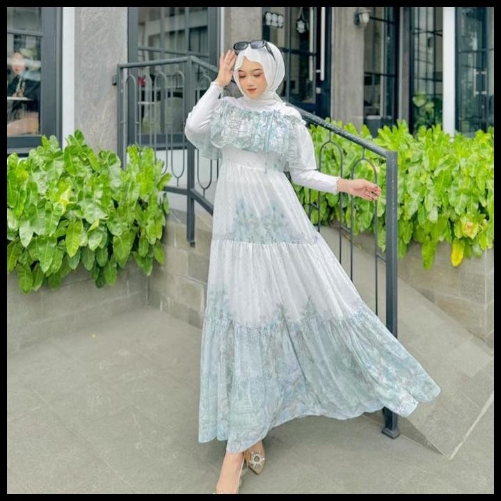 Terlaris Overall Motif Summer Dress By Haura Zipper Wanita Cantik  Ceruty Mewah Good Quality