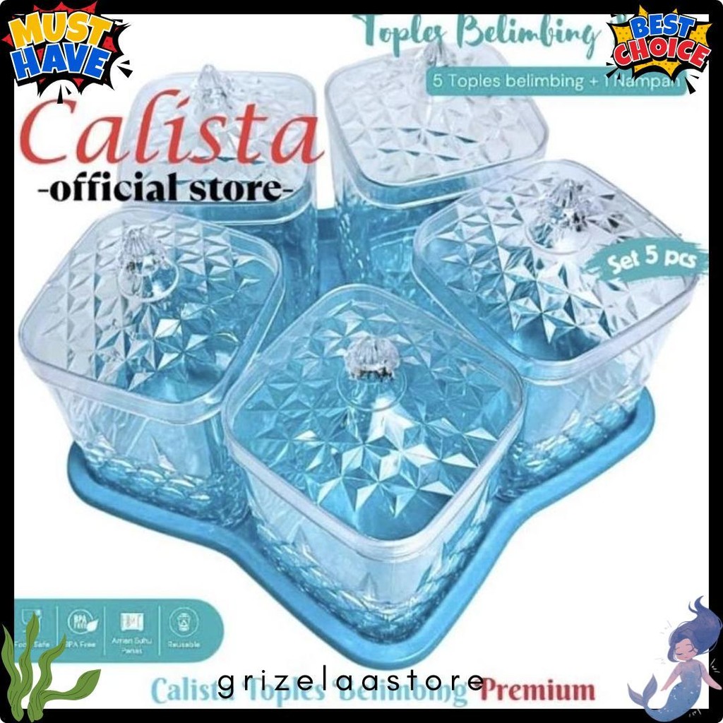 Toples Lebaran Calista Toples Lima Daun Premium Toples Jajan Cantik Toples 5 Daun Mr1 Terlaris Produ