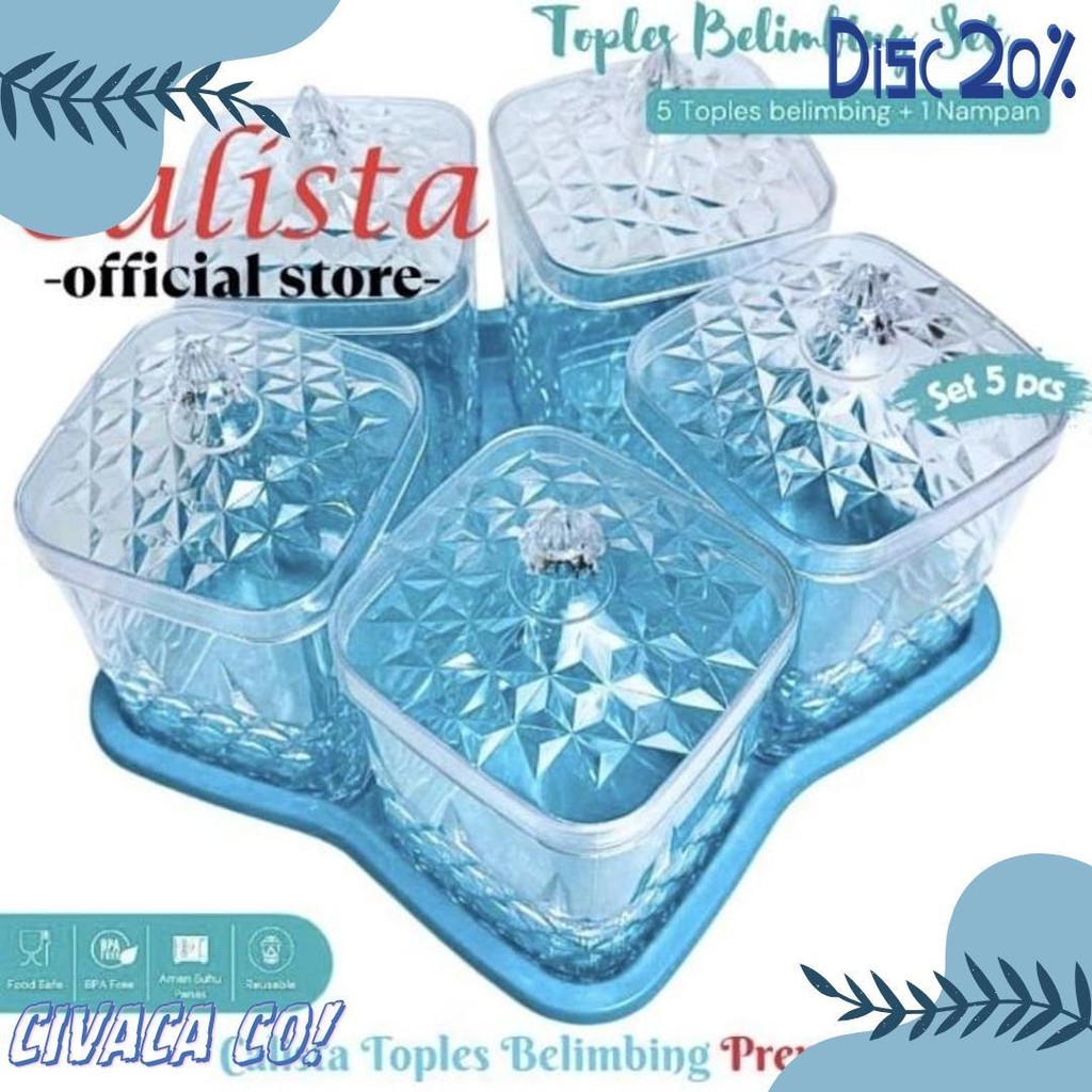 Toples Lebaran Calista Toples Lima Daun Premium Toples Jajan Cantik Toples 5 Daun Mr1 Terlaris Produ