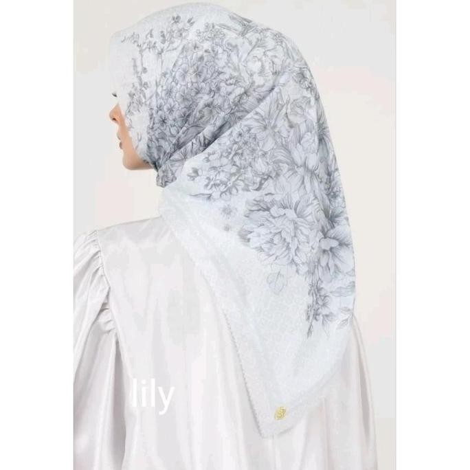 Diskon Buttonscarves Florescent Malaysia Square Voal