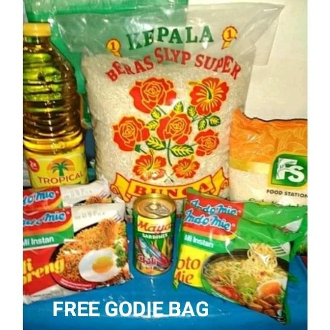 

Sale Paket Sembako Murah Free Godie Bag