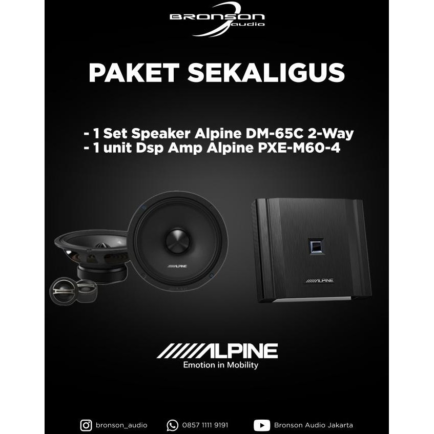 Murah Paket Speaker + Dsp Amp Alpine
