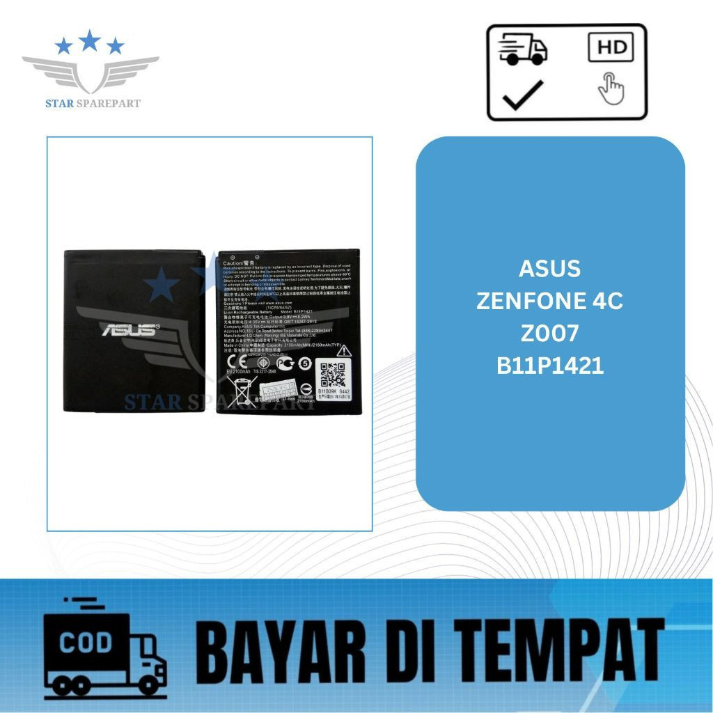 BATERAI ASUS ZENFONE 4C / Z007 / B11P1421