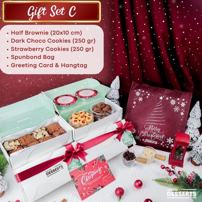 

Grosir [Gift Set] Christmas Hampers Brownies Cookies Free Kartu Ucapan