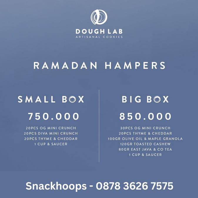 

Murah Hampers Lebaran Doughlab Cookies Jakarta - Eid Mubarak - Lebaran -
