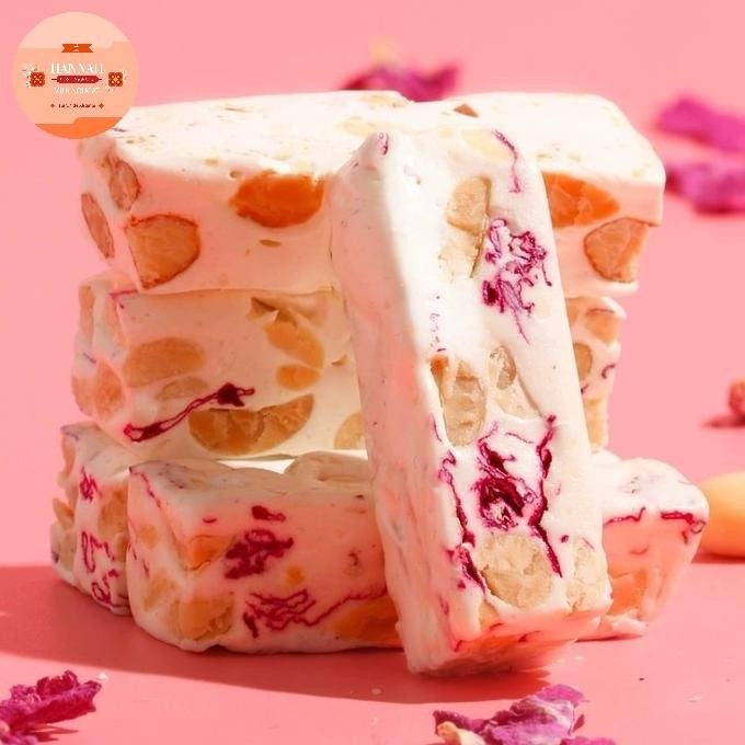 

Grosir Hampers Nougat 1 Toples 180 Gram Cranberry & Almond Permen Milk Nougat