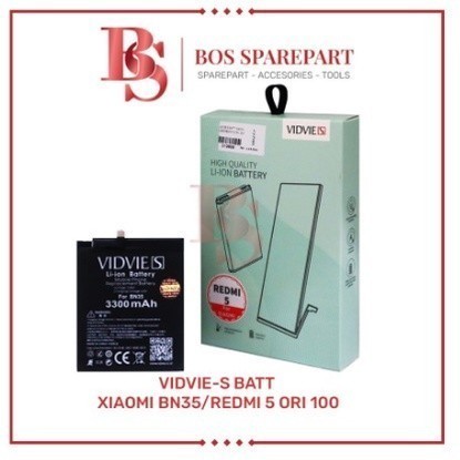 VIDVIE-S BATERAI XIAOMI BN35 / REDMI 5 ORI 100%