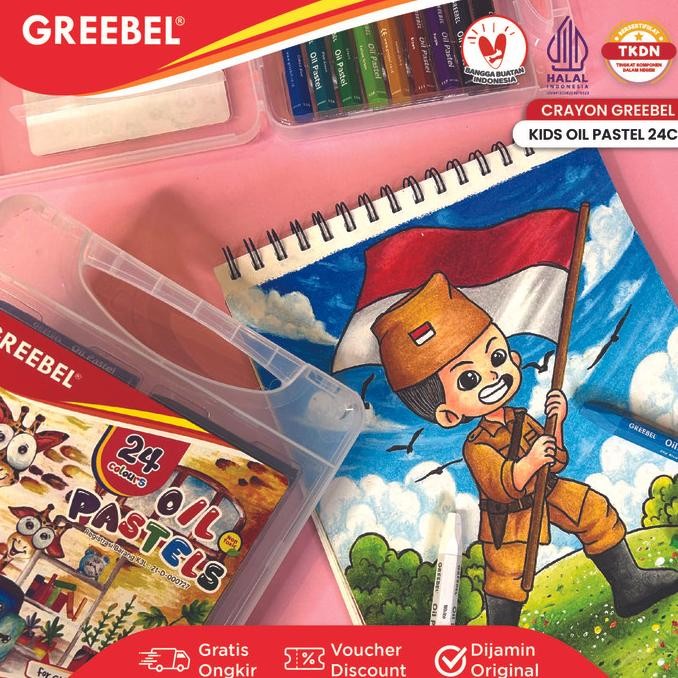 

Terkini Greebel Crayon Krayon Kids 24 Warna / Kids Oil Pastel 24 (Kop24) Crayon Set Mewarnai Professional