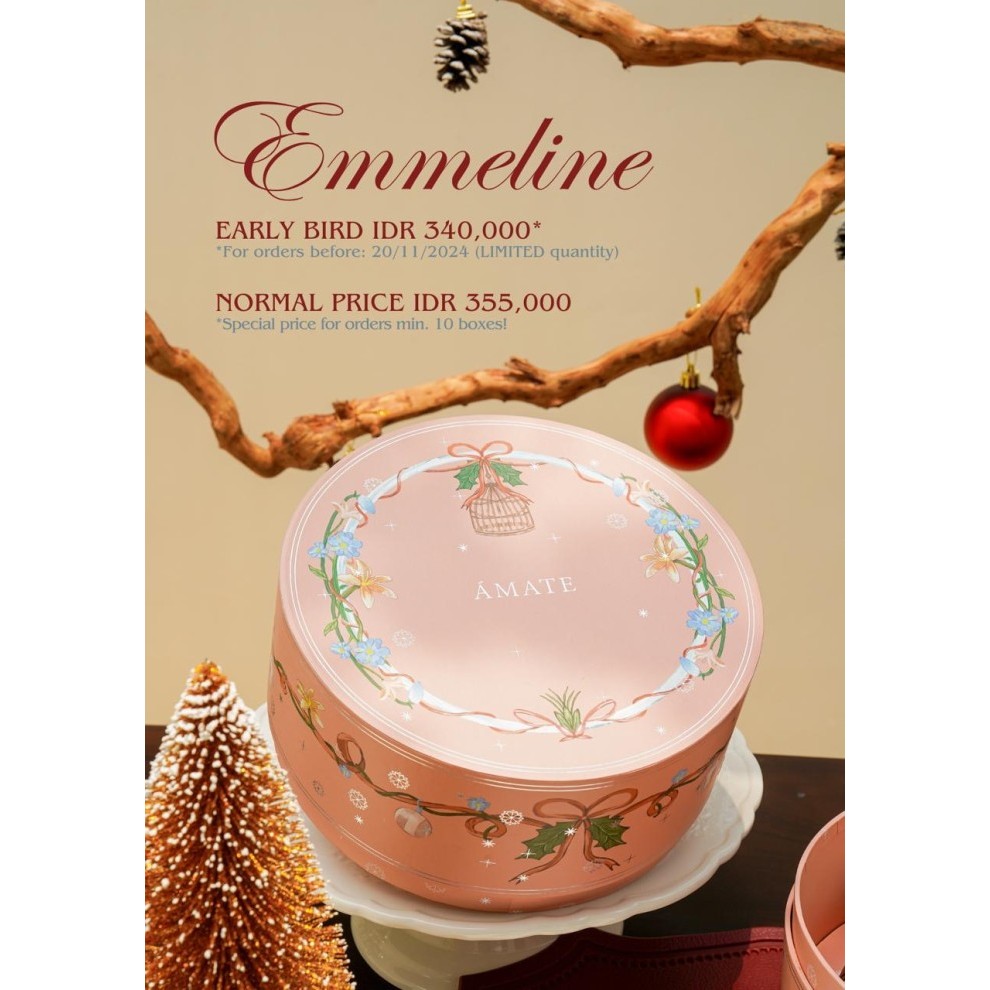 

PROMO !!! SALE TERLARIS AMATE - EMMELINE - PREMIUM CHRISTMAS HAMPERS NATAL 2024 READY