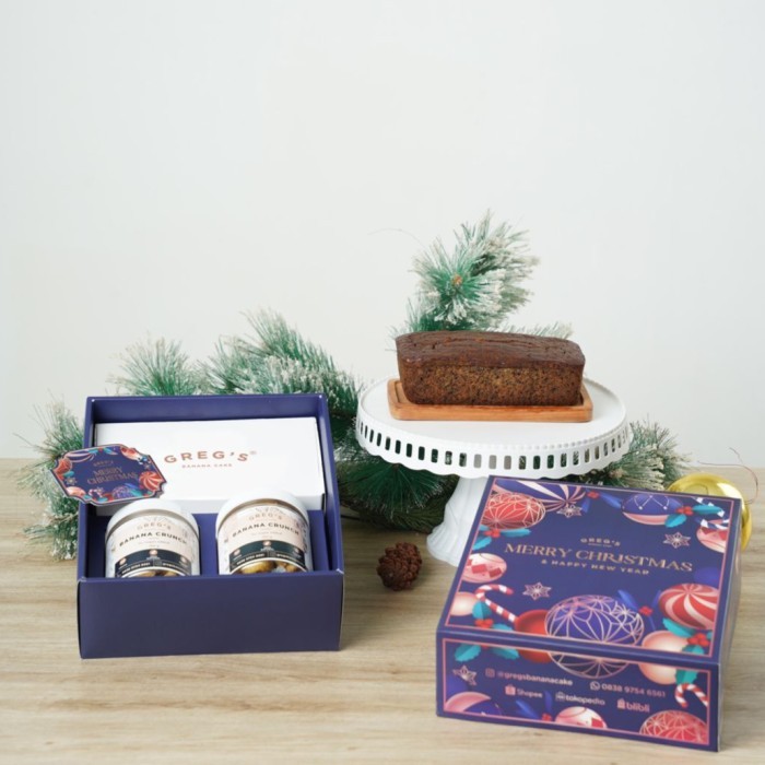

PROMO !!! SALE TERLARIS GREG'S BANANA CAKE CHRISTMAS HAMPERS - BELL READY