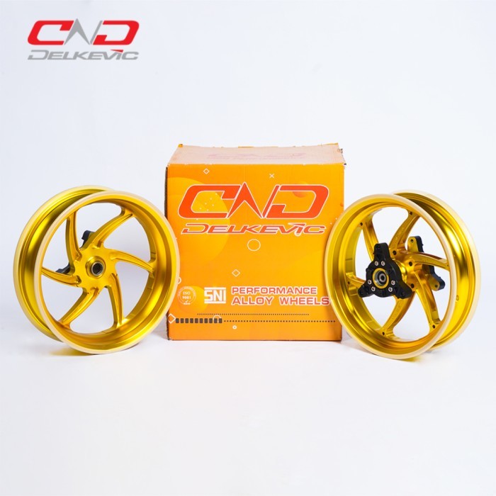 Delkevic Velg M-Oz 6Star Aerox-Nmax-Xmax Single Disc Dan Double Disc