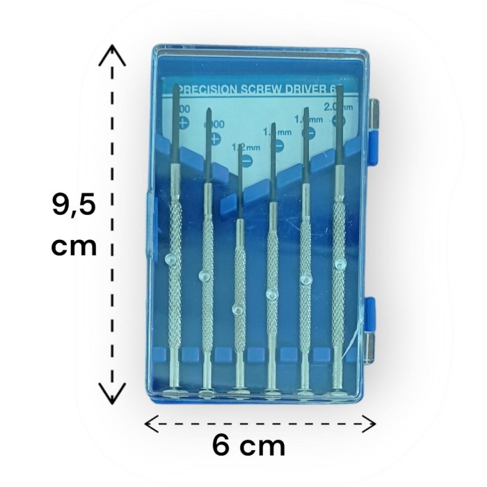 Set Obeng Kecil 6pcs Alat Perbaikan Jam Tangan Kacamata 3369