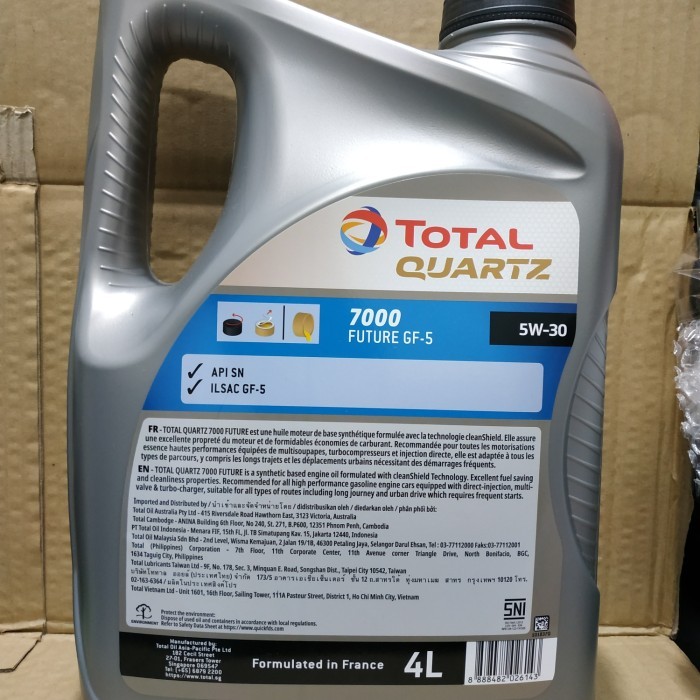 PAKET OLI MOBIL TOTAL 5W-30 4L + FILTER OLI DAIHATSU